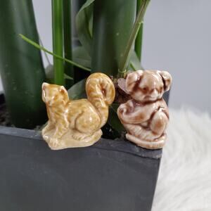 Wade Red Rose Tea Collectible Ceramic Koala & Squirrel Figurine Set
